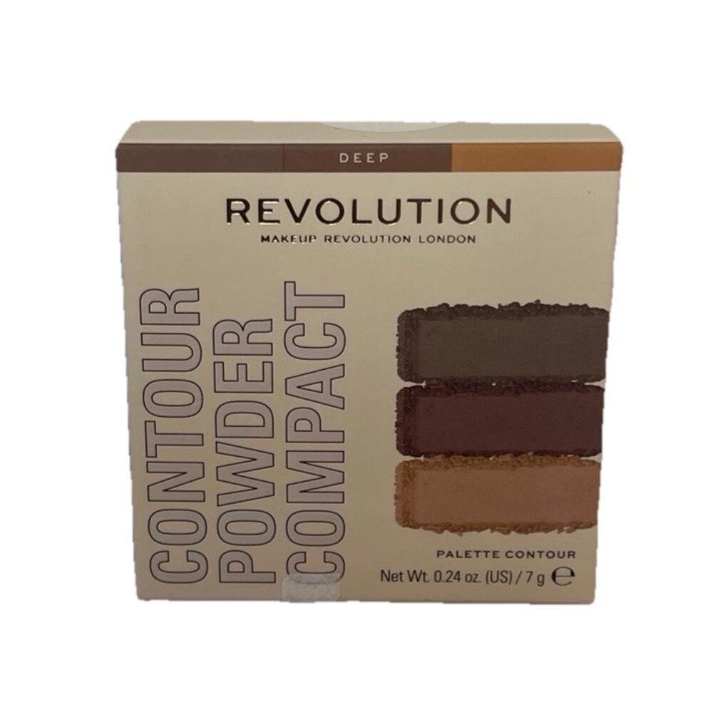 Makeup Revolution London Contour Powder Compact Deep 0.24 oz Palette NIB